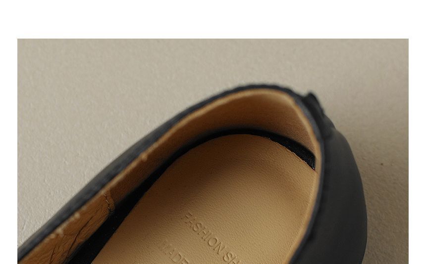 Pointed Strap Buckled Flats