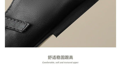 Pointed Strap Buckled Flats