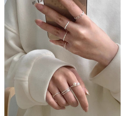 Faux Pearl / Alloy Open Ring