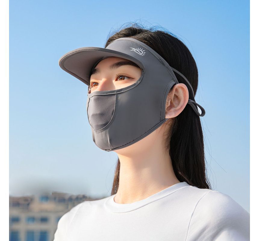 with Cover Plain Sun Brim Protection Face