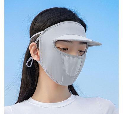 with Cover Plain Sun Brim Protection Face