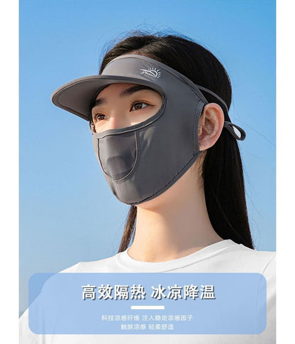 with Cover Plain Sun Brim Protection Face