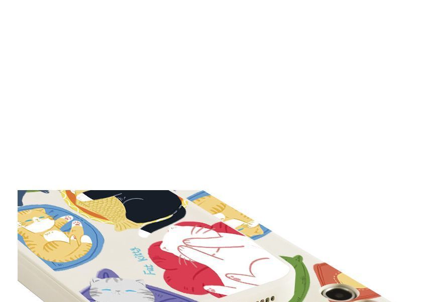 Case Print Sleeping Cat Phone