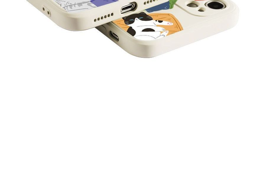 Case Print Sleeping Cat Phone