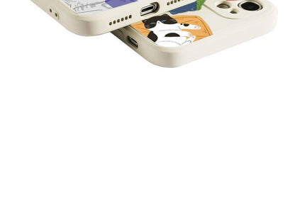 Case Print Sleeping Cat Phone