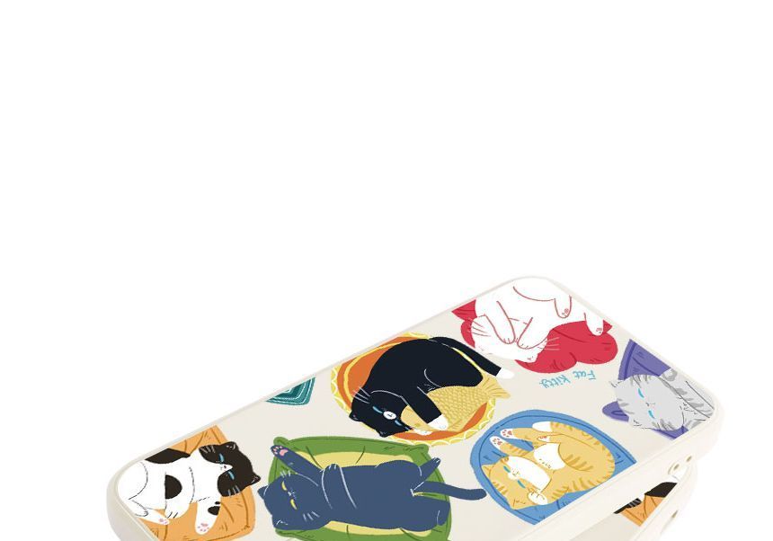 Case Print Sleeping Cat Phone