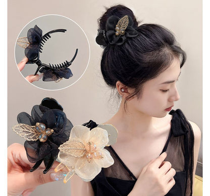 Leaf Mesh Acrylic Hair Clip