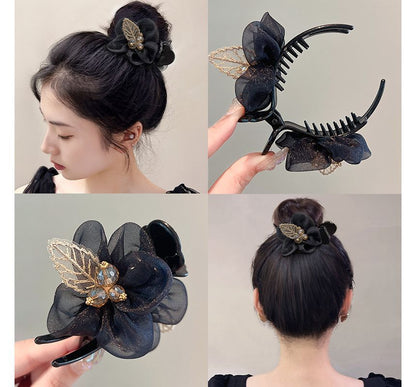 Leaf Mesh Acrylic Hair Clip