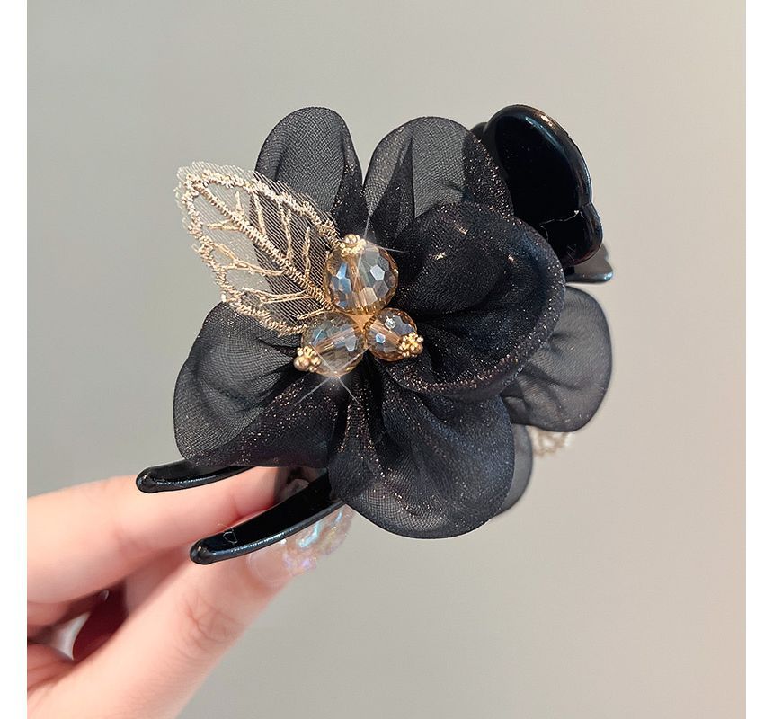 Leaf Mesh Acrylic Hair Clip