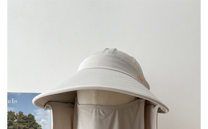 Face with Lettering Protection Sun Cover Hat