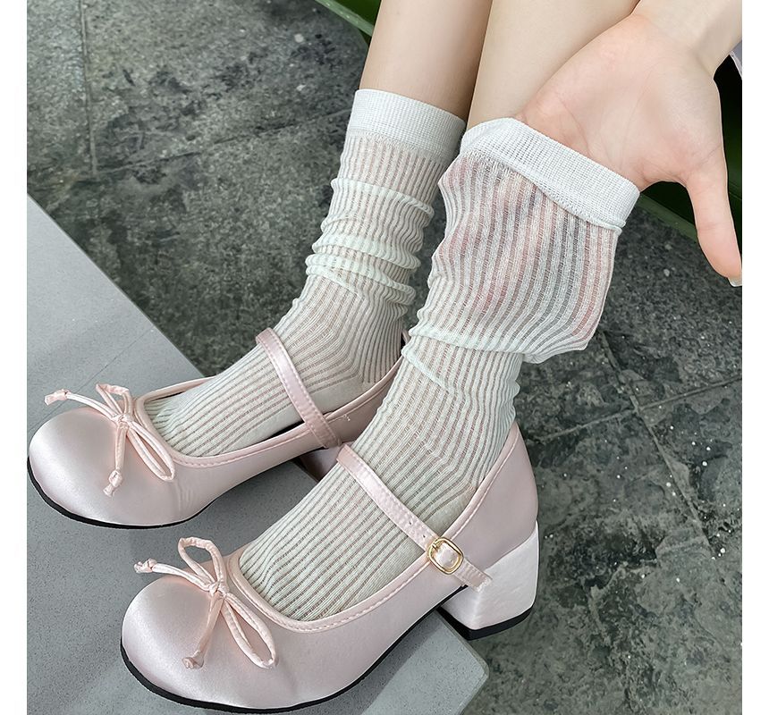 Ribbed Plain Socks