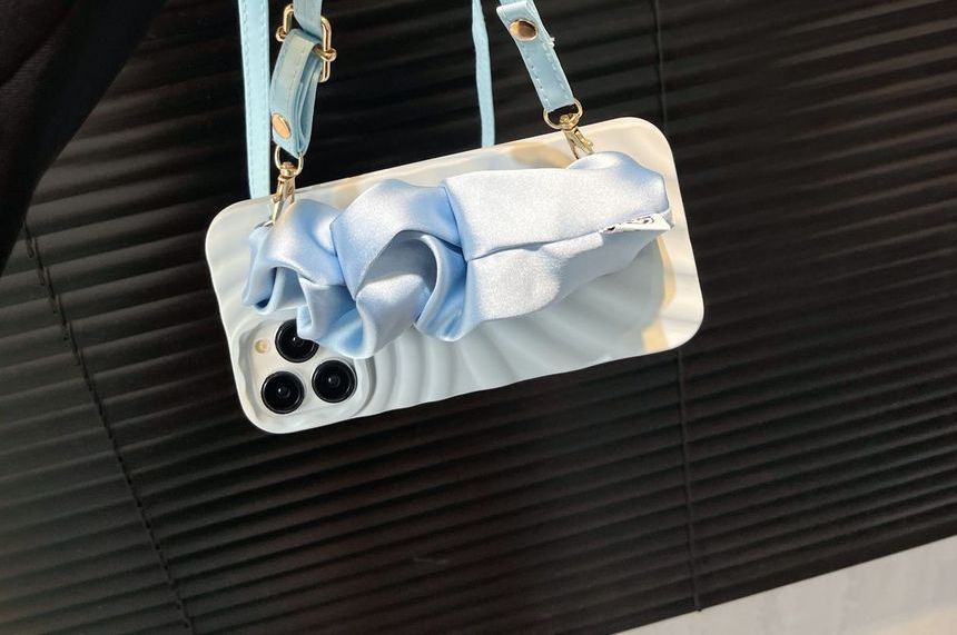 Shirred Phone Case Strap Fabric