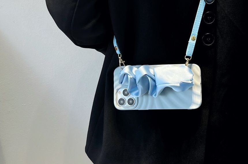 Shirred Phone Case Strap Fabric