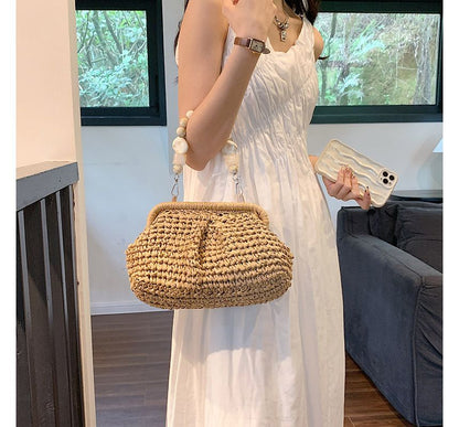 Straw Strap Handbag Bead