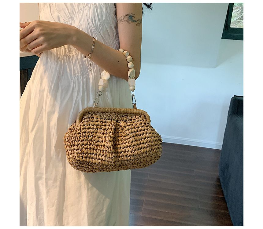 Straw Strap Handbag Bead