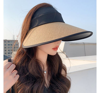 Piped Open Top Sun Hat