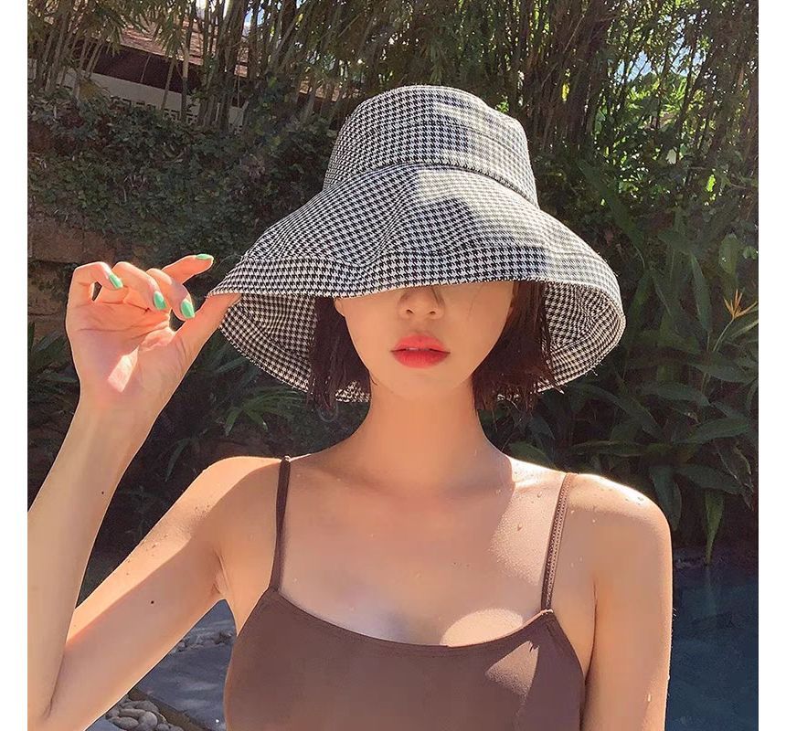 Hat Bucket Houndstooth