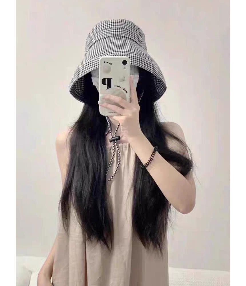 Hat Bucket Houndstooth