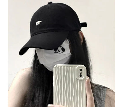 Bear Polar Embroidered Baseball Cap