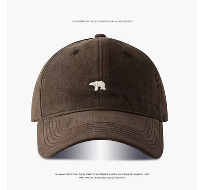 Bear Polar Embroidered Baseball Cap