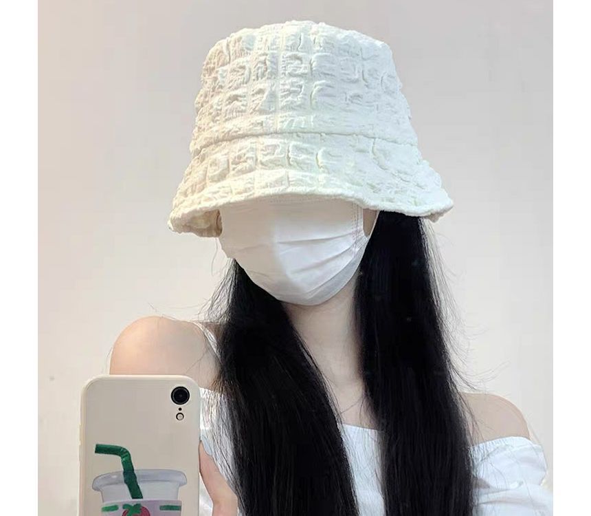 Hat Puffed Plain Bucket
