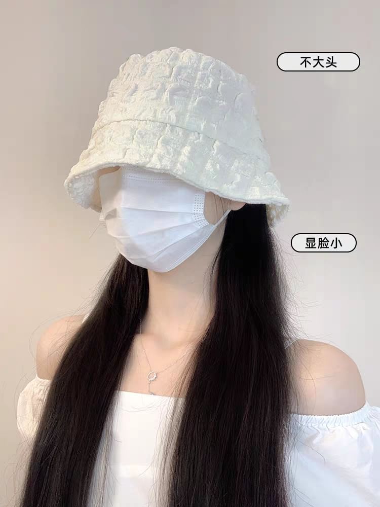 Hat Puffed Plain Bucket