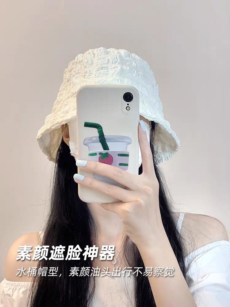 Hat Puffed Plain Bucket