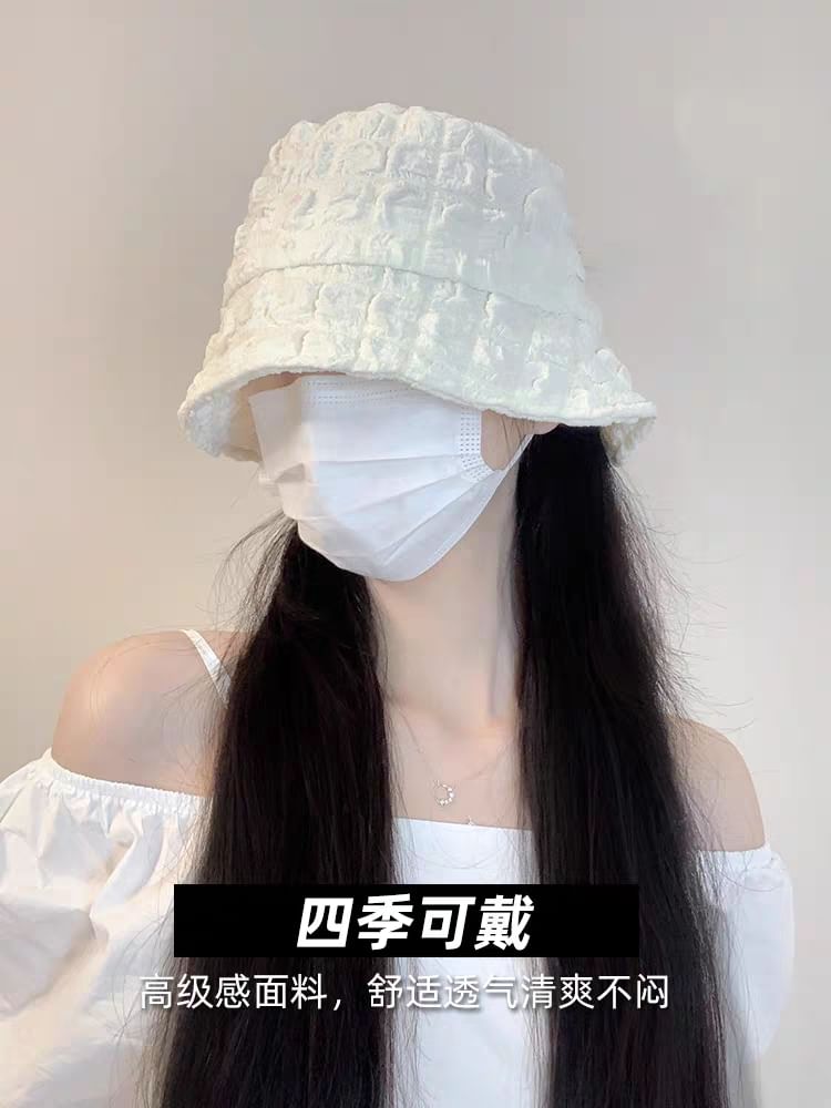 Hat Puffed Plain Bucket