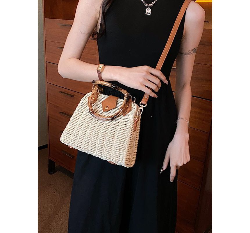 Crossbody Straw Bag