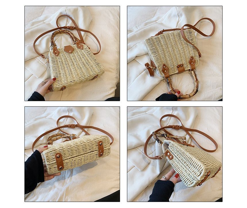 Crossbody Straw Bag