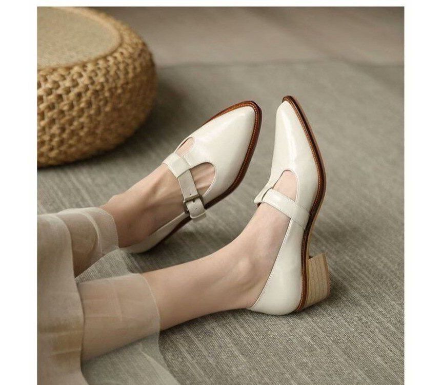 Pointed Heel Chunky Loafers