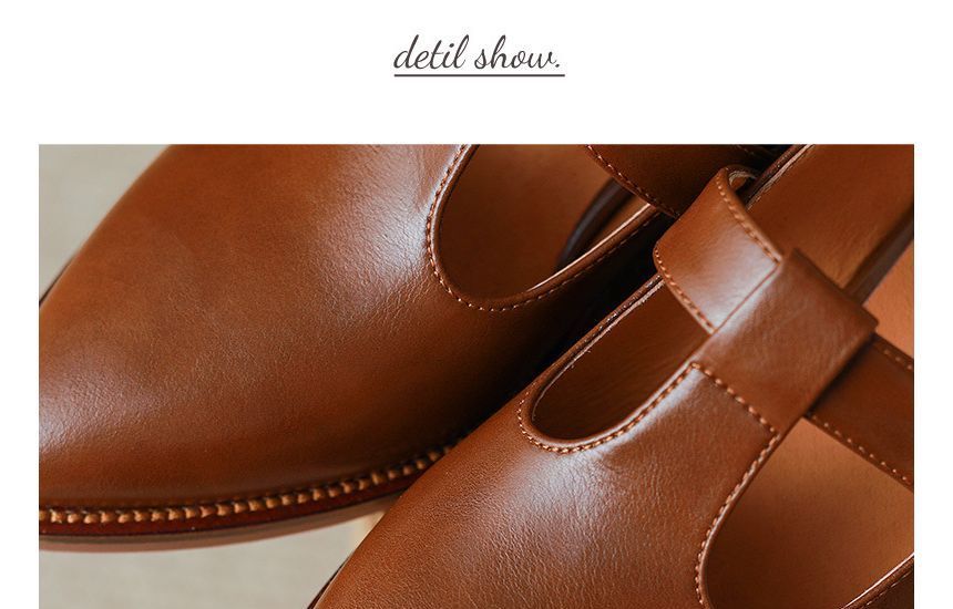 Pointed Heel Chunky Loafers