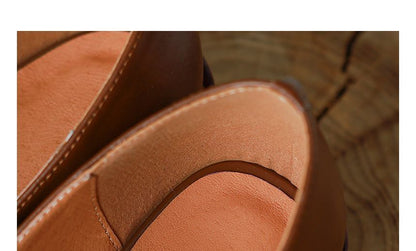 Pointed Heel Chunky Loafers