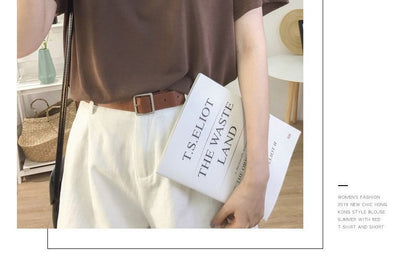 Plain Short-Sleeve V-Neck T-Shirt