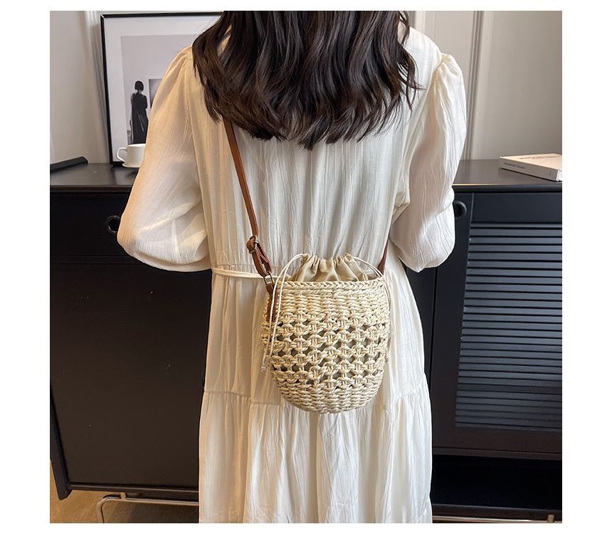 Straw Crossbody Bag