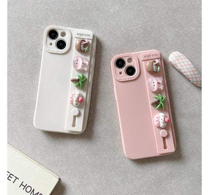 Phone Strap Hand Case Cartoon