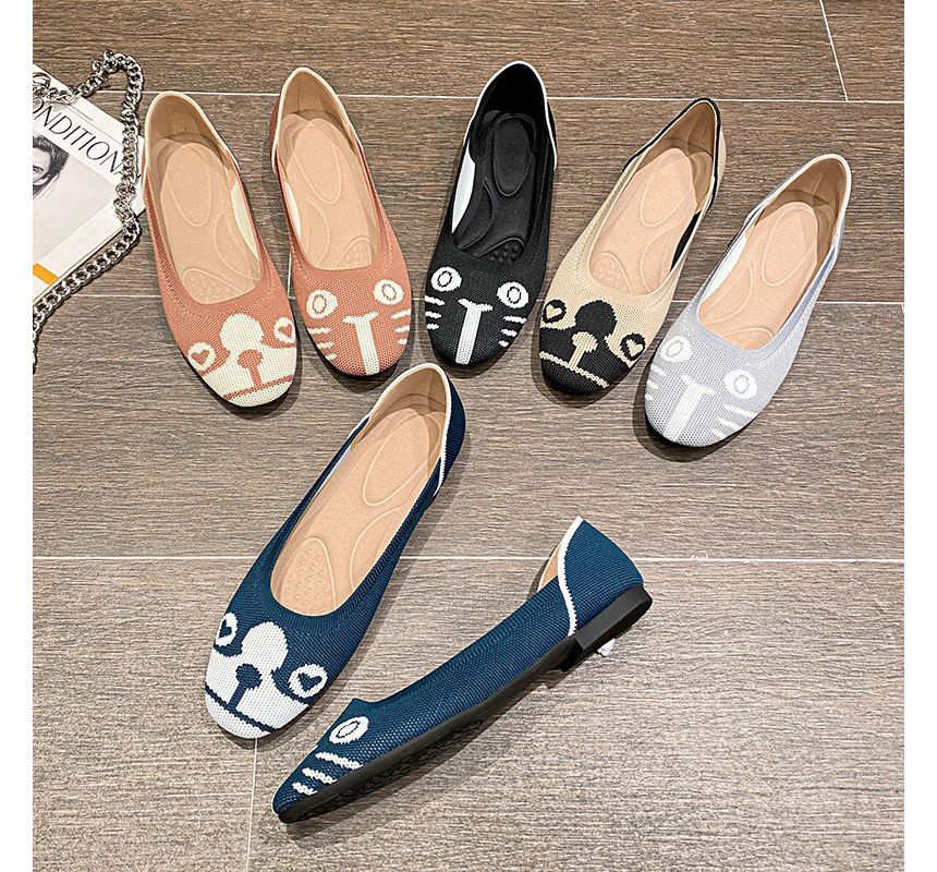 Cartoon Print Flats