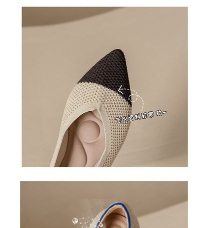 Chaussures plates pointues