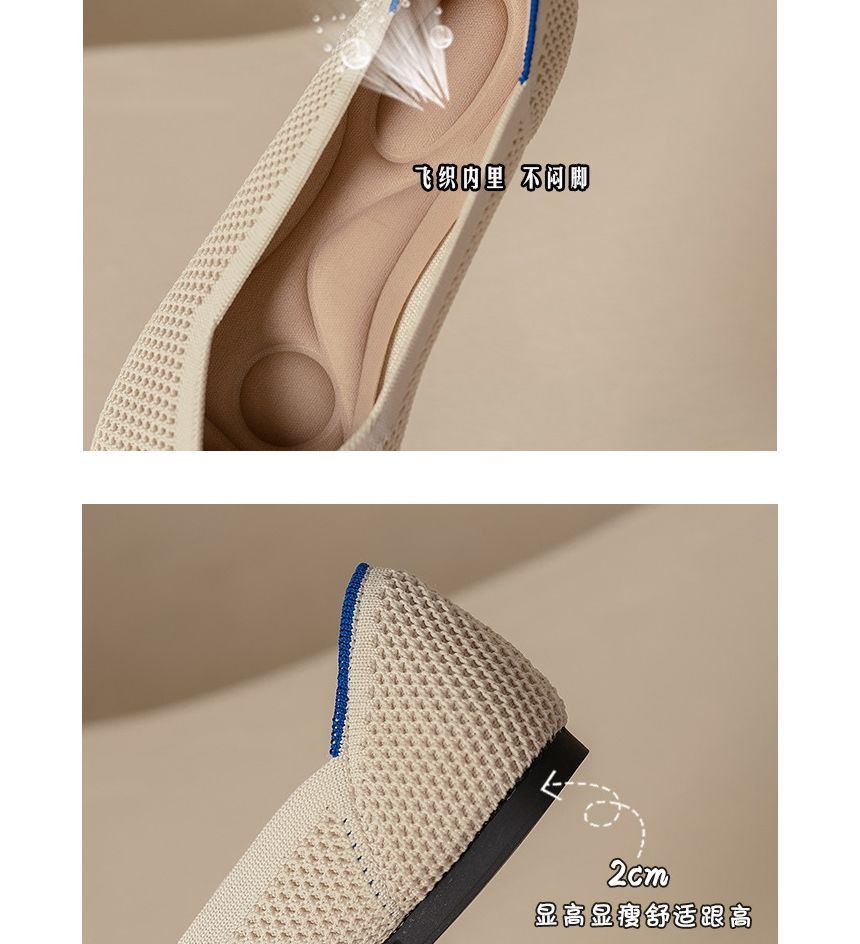 Chaussures plates pointues