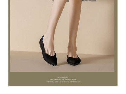 Chaussures plates pointues