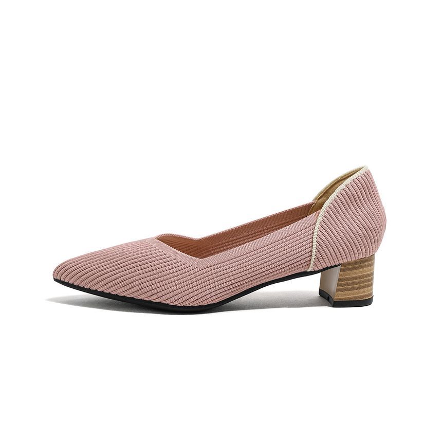 Flats Ribbed Pointed
