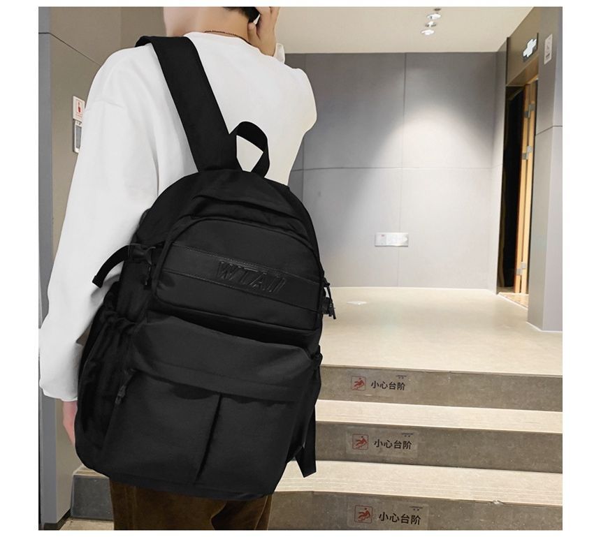 Buckle Nylon Backpack