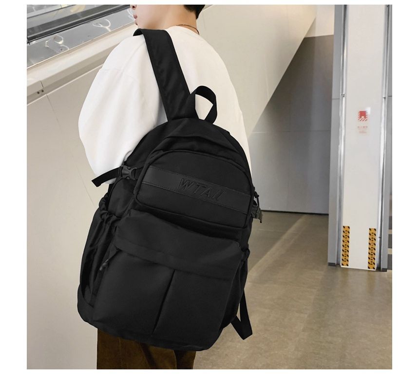 Buckle Nylon Backpack