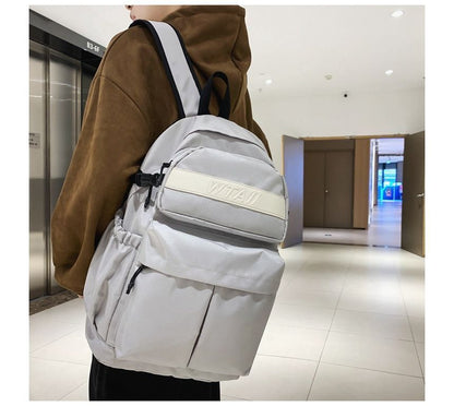 Buckle Nylon Backpack