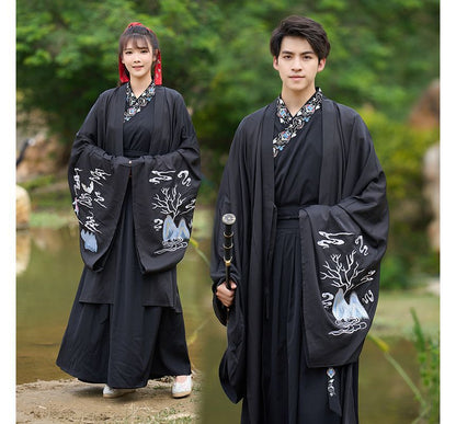 Costume traditionnel chinois assorti pour couple