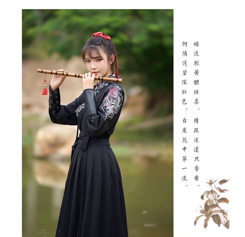 Costume traditionnel chinois assorti pour couple