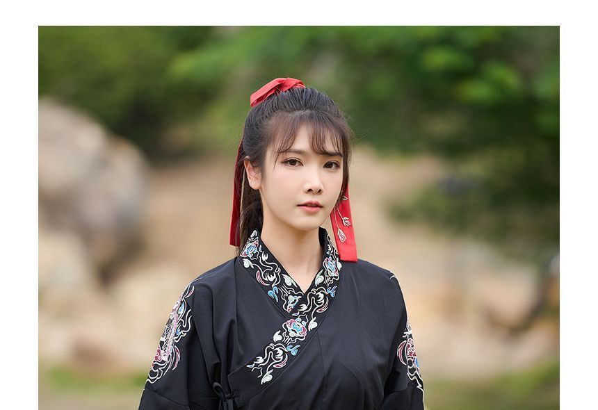 Costume traditionnel chinois assorti pour couple