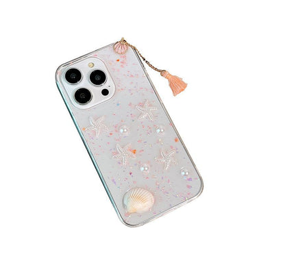 Case Shell Phone Transparent Starfish
