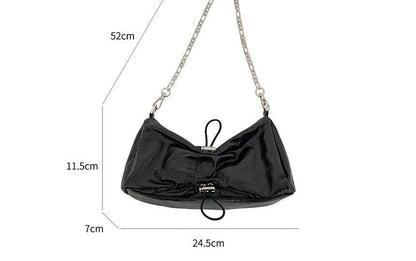 Chain Strap Drawstring Shoulder Bag