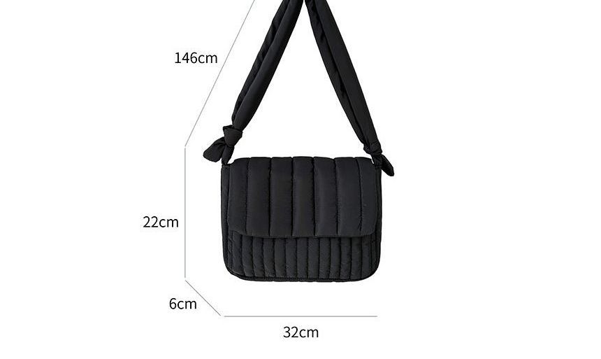 Sac bandoulière à rabat matelassé